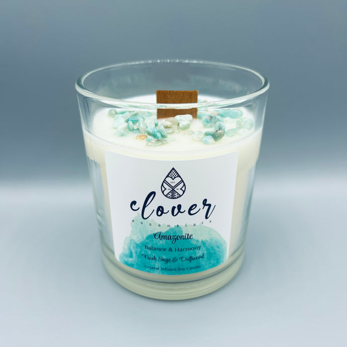 Amazonite • Crystal Infused Candle