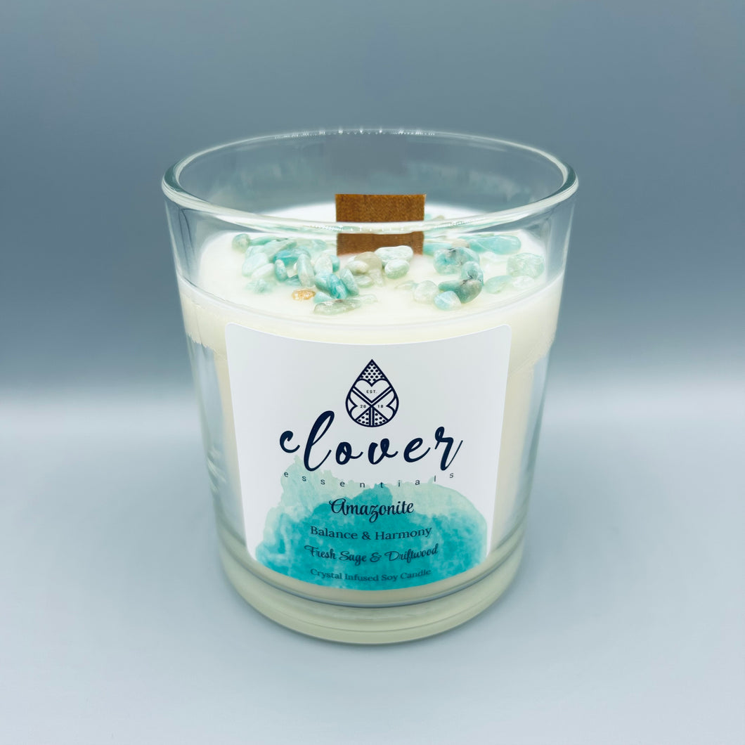 Amazonite • Crystal Infused Candle