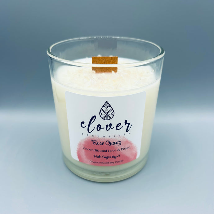 Rose Quartz • Crystal Infused Candle