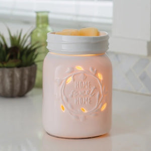 Mason Jar “Home Sweet Home” Illumination Warmer